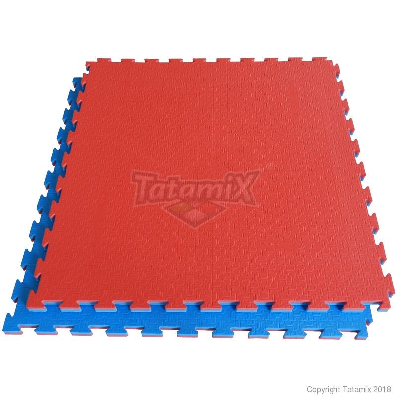 Tatami In Eva 100x100x2,5cm TK25J-WT Approvato WTF Rosso-Blu Quantità Minima Per La Vendita 6 Moduli