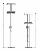 Supporto Danza Dinamica Ballet Giselle Fix Sbarra Fissa A Terra
