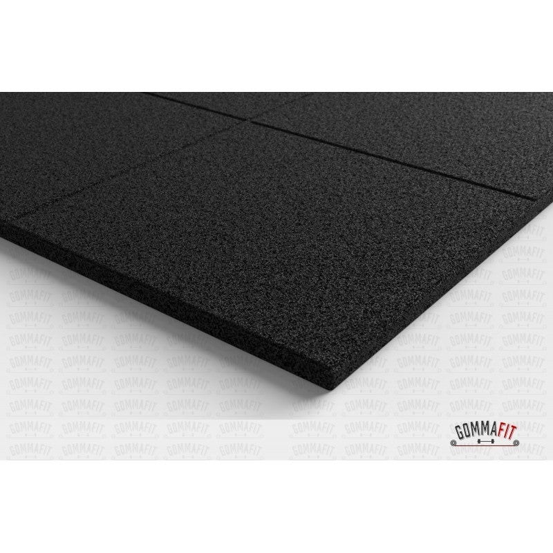 Pavimentazione SQUARE Gomma Fit mattonella antitrauma gomma1x1mt nero
