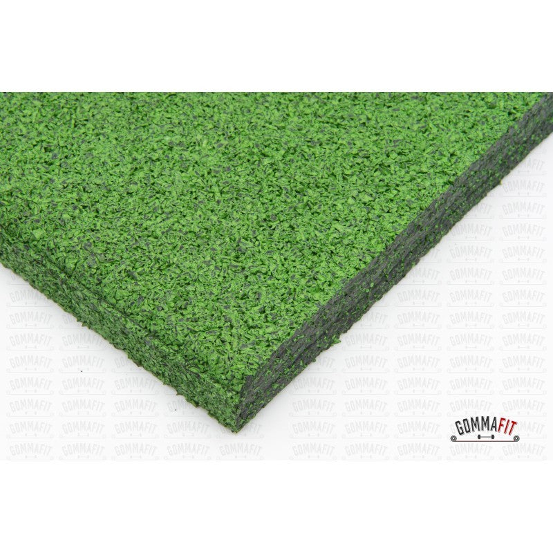 Pavimentazione SQUARE Gomma Fit mattonella antitrauma gomma1x1mt nero
