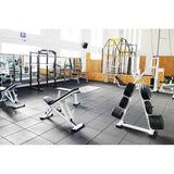 Pavimentazione SQUARE Gomma Fit mattonella antitrauma gomma1x1mt nero