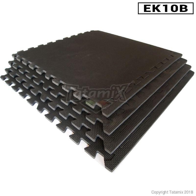 Tatami Fitness EK10B In Eva Nero 61x61x1cm Quantità minima per la vendita 5 Moduli