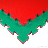 Tatami Incastro Karate K20L-50 Dim 50x50x2cm Rosso-Verde Kit 4 Pezzi Quantità minima per la vendita 2 Kit