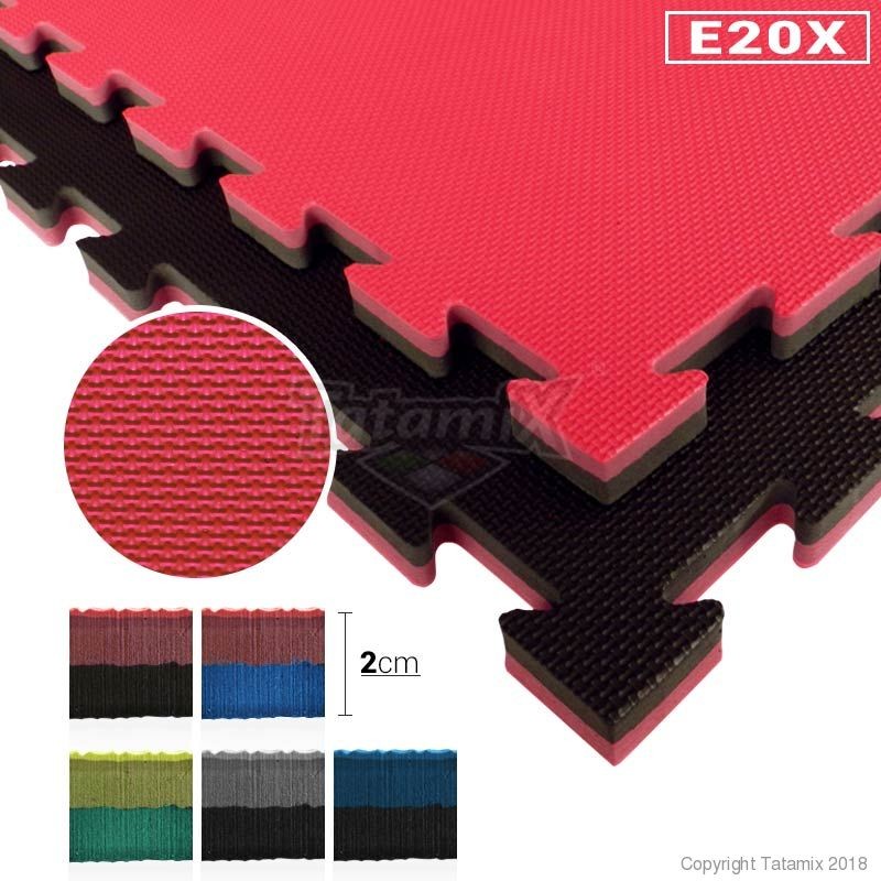 Tatami Karate Eva Modello Aggressive E20X 2cm Blu-Nero Quantità Minima Per La Vendita 8 Moduli