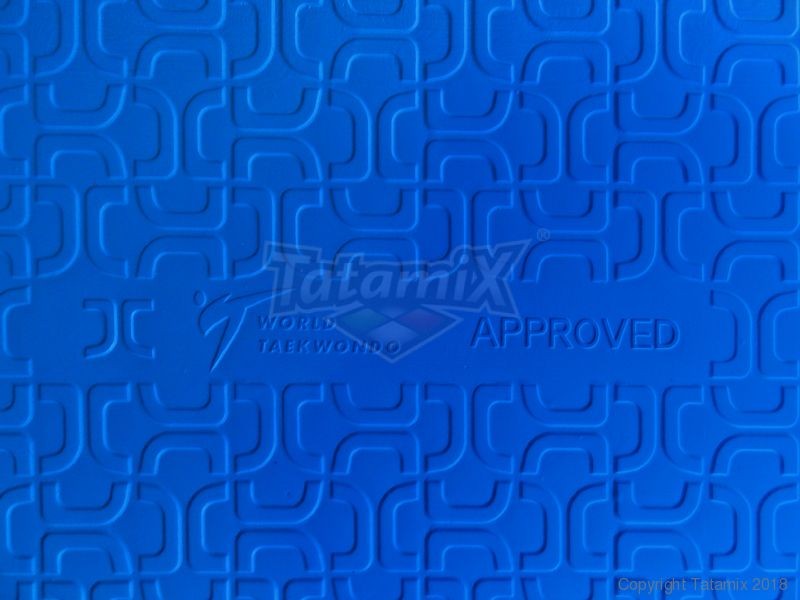 Tatami In Eva 100x100x2,5cm OTK25J Ottagono Approvato WT Rosso-blu Kit 8 Pezzi