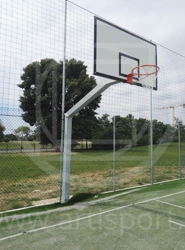 Impianto basket monotubolare sbalzo 220 cm. B651-2 Certificato