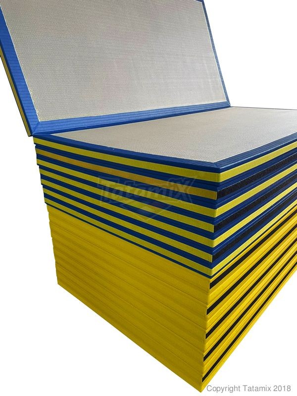 Tatami Pieghevole PV50 200x200x5cm PU+PE PVC Giallo