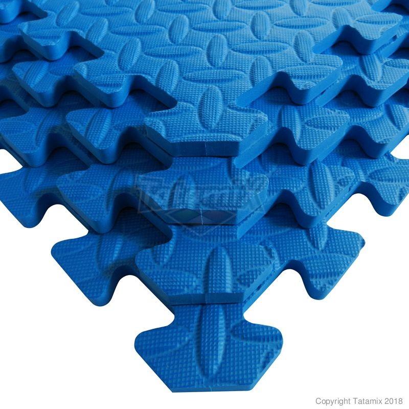 Tatami Puzzle EVA Kids Certificati 12+ Scuola 30x30x1cm MI30J Blu Quantità Minima Per La Vendita 100 Moduli