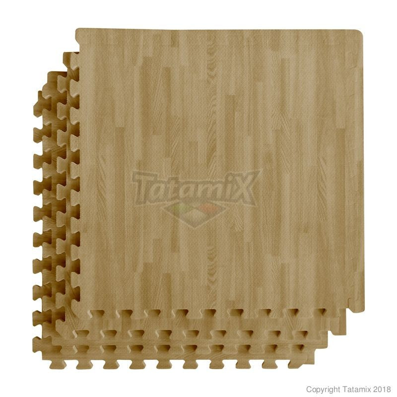 Tatami Puzzle Kit 4 Pezzi W12P-LM 61x61x1,2cm Brown Wood Quantità minima per la vendita 4 Kit