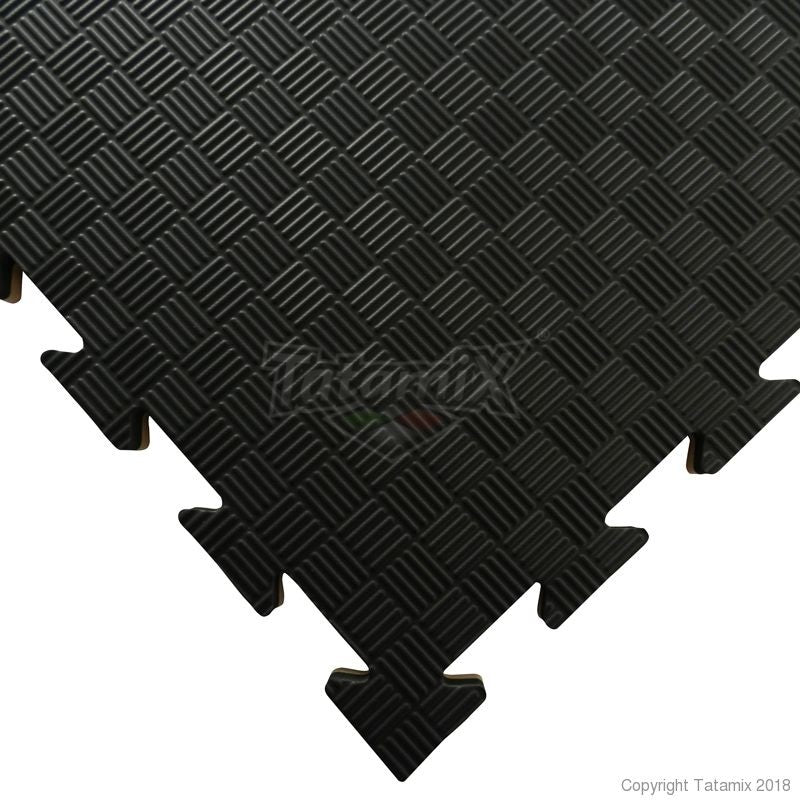 Tatami Eva Effetto Simil Legno 100x100x2cm Marrone-Nero W20P-LM Quantità Minima Per La Vendita 6 Moduli