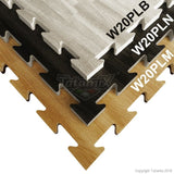 Tatami Eva Effetto Simil Legno 100x100x2cm Marrone-Nero W20P-LM Quantità Minima Per La Vendita 6 Moduli