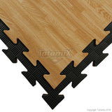 Tatami Eva Effetto Simil Legno 100x100x2cm Marrone-Nero W20P-LM Quantità Minima Per La Vendita 6 Moduli