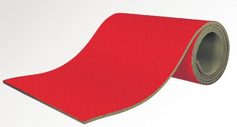 Tappeto arrotolabile per pedana corpo libero in poliuretano e moquette, spessore mm 25, altezza cm 100, lunghezza mt 25 S00218