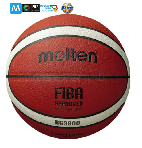 Pallone basket Molten B7G3800 bgm7 in pelle sintetica appr Fiba ART4125-1