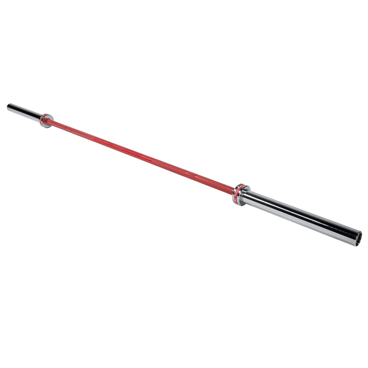 Bilanciere Olimpionico 220 cm - carico max 320 Kg Rosso - molle incluse BOD220-R
