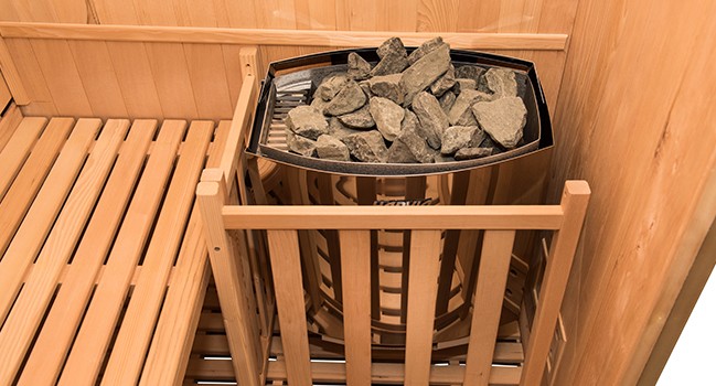 Sauna a vapore Finlandese mod. ZEN - 2 posti Pacchetto completo - Pacchetto completo 3,5kW SN-ZEN2PK