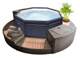 Spa idromassaggio octopus centro benessere 4-6 posti accessori e mobili compresi set da 5 pz