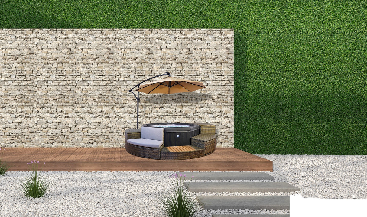 Spa idromassaggio octopus centro benessere 4-6 posti accessori e mobili compresi set da 5 pz