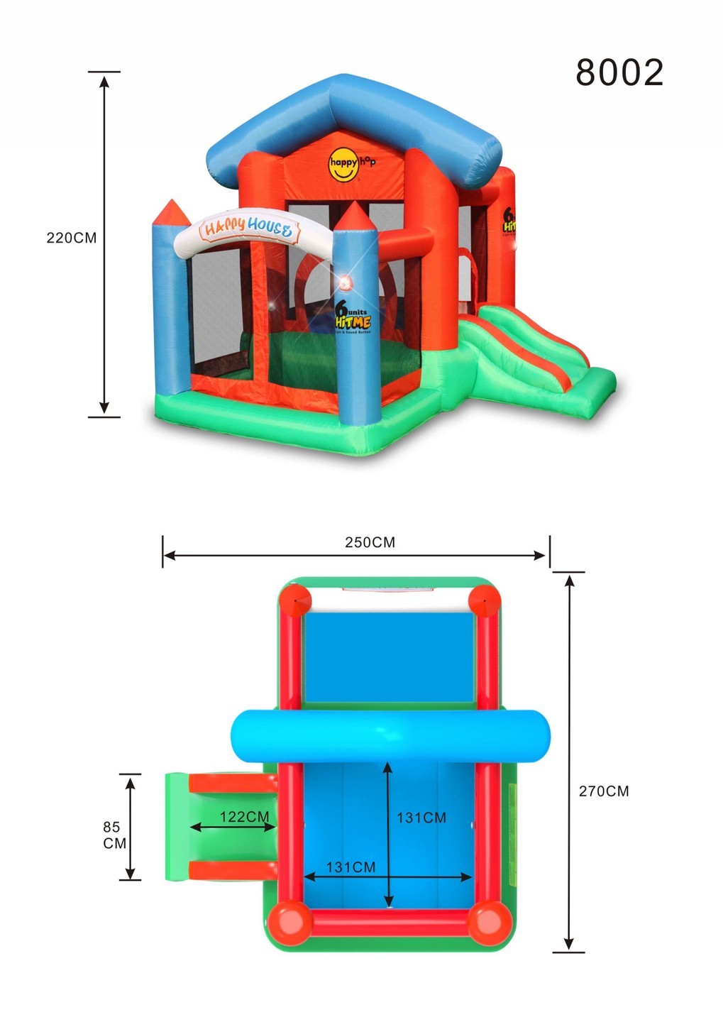 Gonfiabile Happy Air Happy House Art. 8002