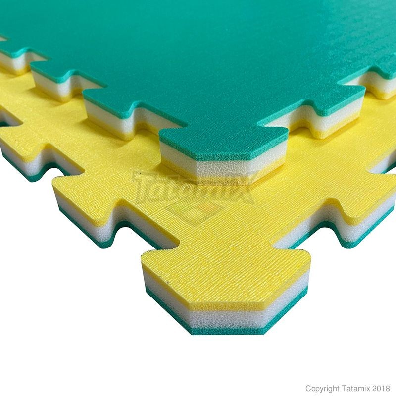 Tatami ad Incastro K20S da 2cm Giallo Verde