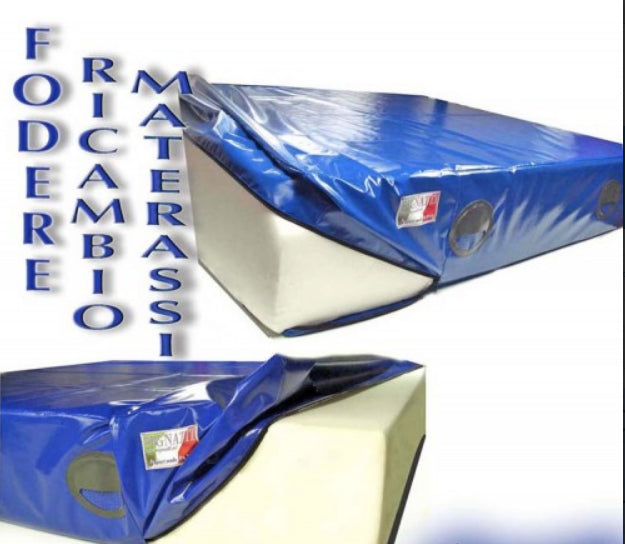 Fodera ricambio materasso dim 400x200xspessore 40 sottofondo antisdrucciolo