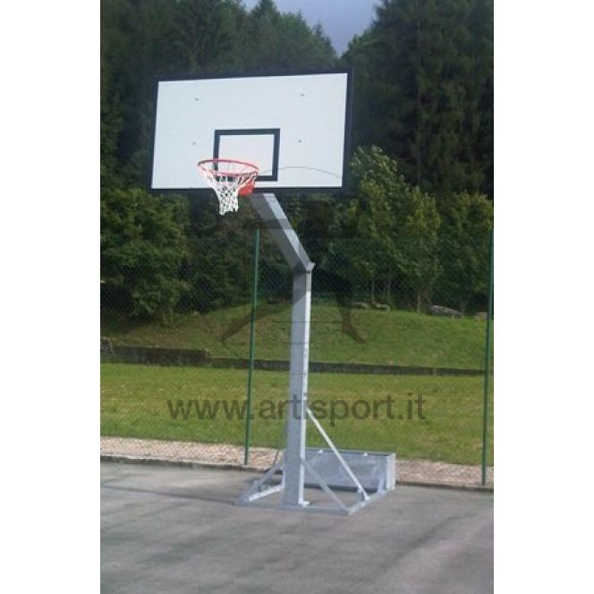 Impianto basket monotubolare zincato esterno trasportabile Art.B651-T