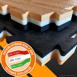 Tatami Hybrid combinazione tra Eva e Polietilene 3cm HB30C Blu Rosso
