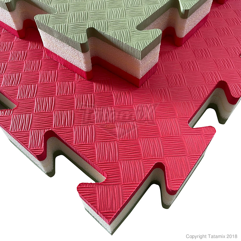 Tatami Hybrid combinazione tra Eva e Polietilene 3cm HB30C Blu Rosso