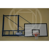 Impianto basket a parete Art. B653 girevole certificato F.I.B.A sbalzo 320 cm