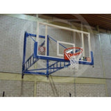 Impianto basket a parete Art. B653 girevole certificato F.I.B.A sbalzo 320 cm