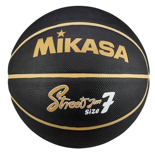 Pallone basket gomma green Mikasa Misura 7 Nero ed Oro