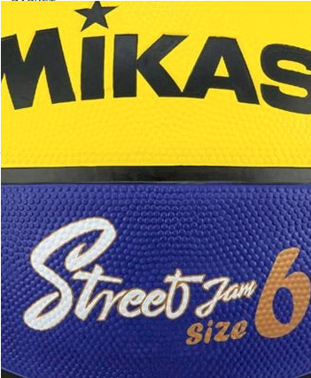 Pallone basket gomma green Mikasa Misura 6 Blu e Giallo