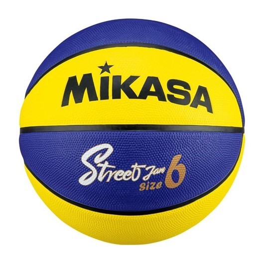 Pallone basket gomma green Mikasa Misura 6 Blu e Giallo