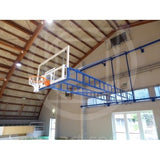 Impianto basket accostabile a parete Art B905 tabelloni  cristallo