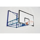 Impianto basket accostabile a parete Art B905 tabelloni  cristallo