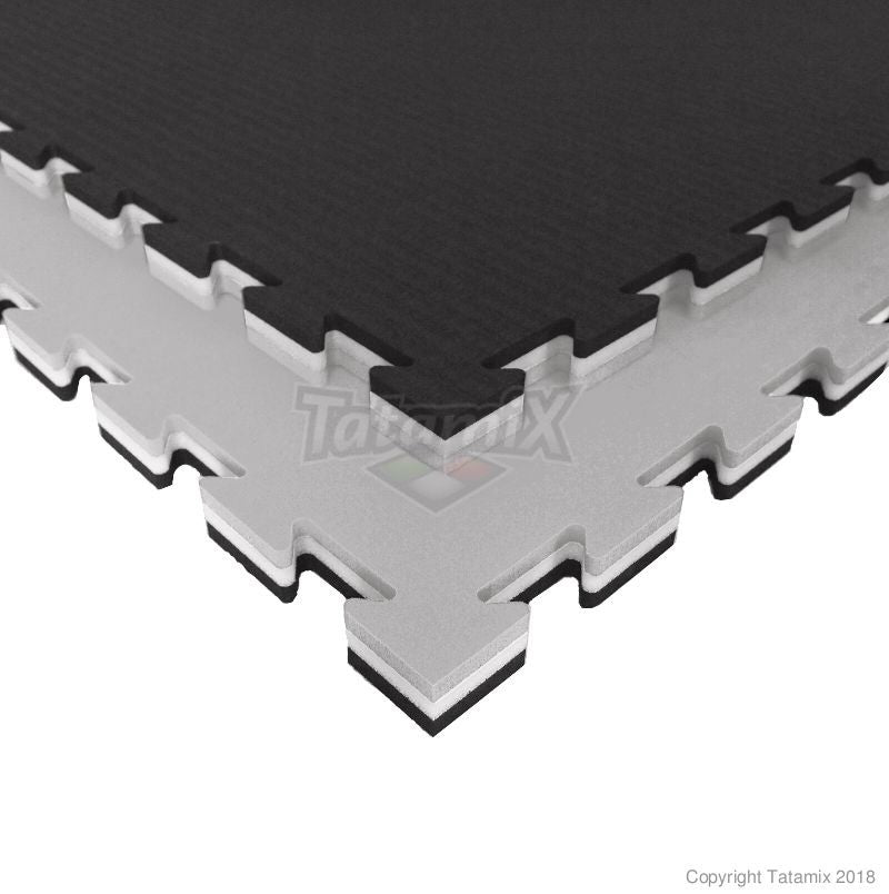 Tatami Incastro MMA Judo Art J30L 100x100 3cm Nero/Bianco/Grigio Quantità minima per la vendita 5 Moduli