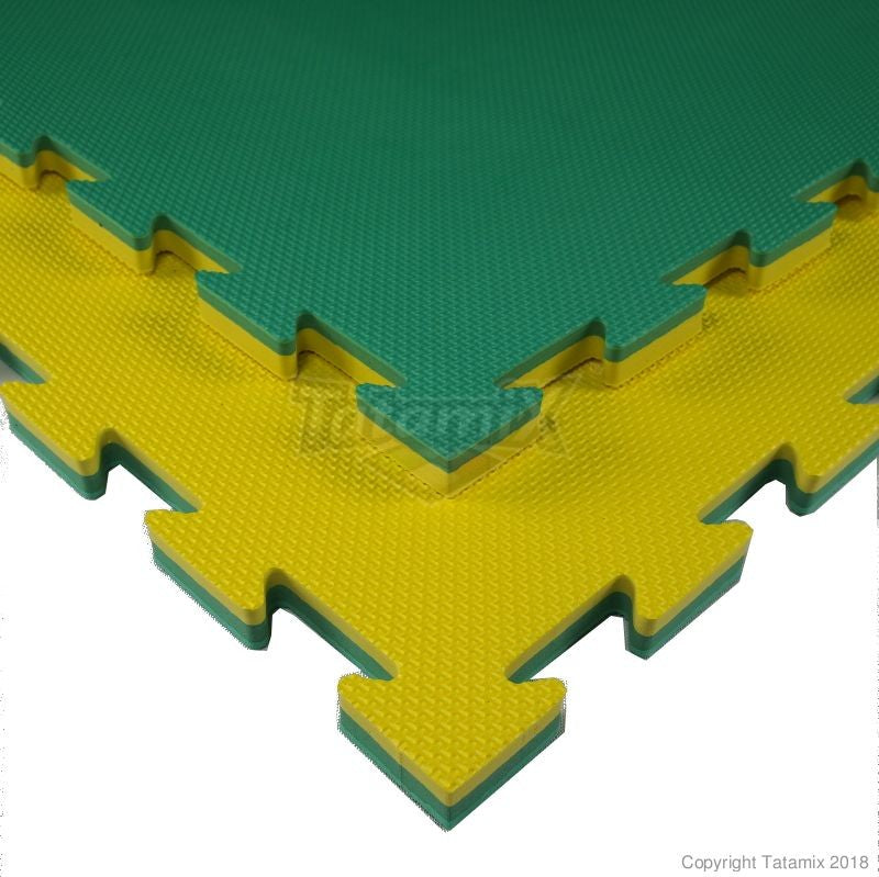 Tatami E30S Multidiscipline Eva Giallo-Verde 100x100x3cm Quantità Minima Per La Vendita 9 Moduli