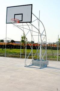 IMPIANTO BASKET A TRALICCIO 220 PER ESTERNO DA FISSARE ART SPER