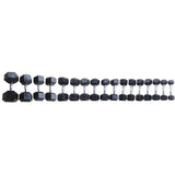 SET COPPIE MANUBRI ESAGONALI GOMMATI DA 2.5 A 25 KG cod MEG-SET25