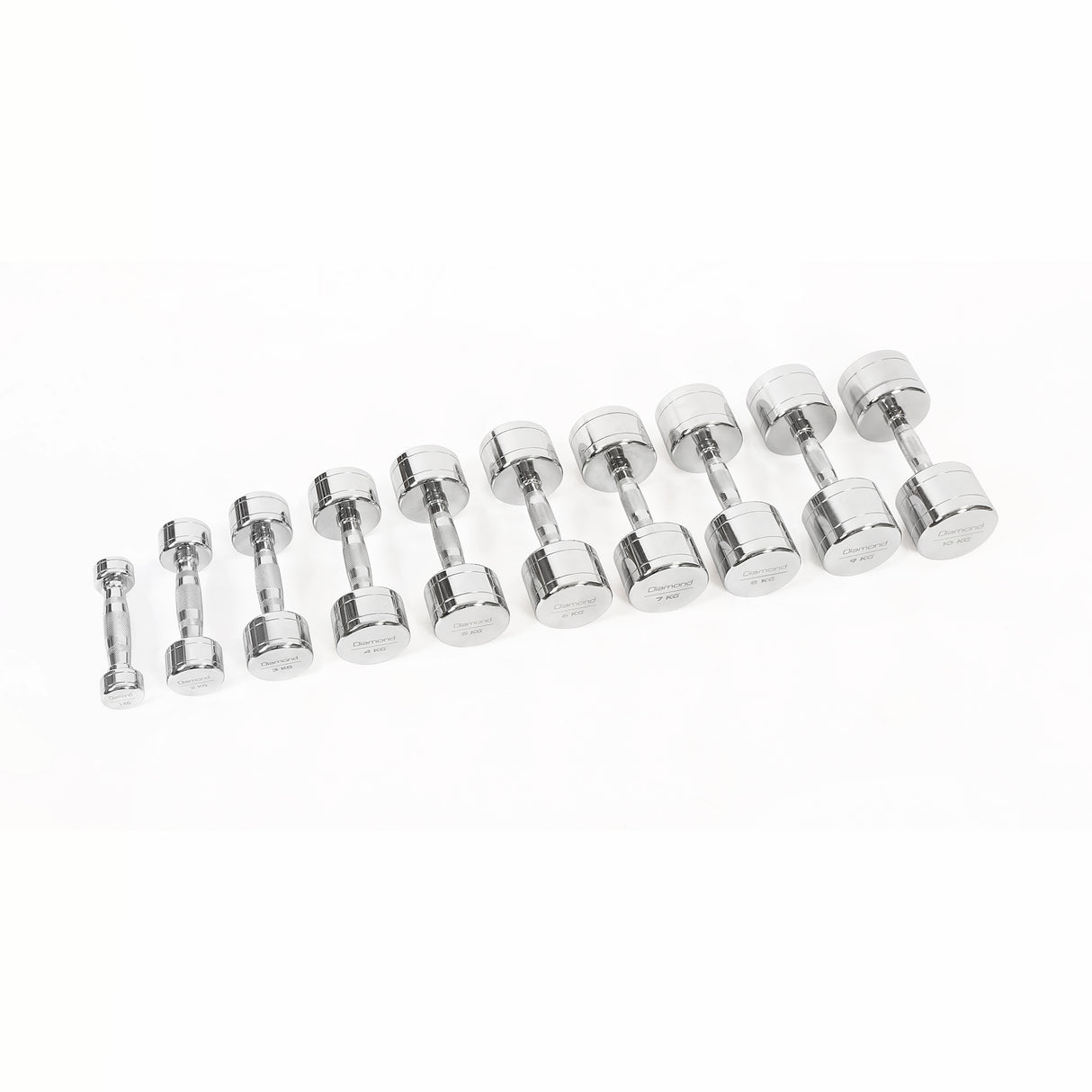 Set Manubri Cromati 1-10 Kg DIAMOND Cod. MCS1-10