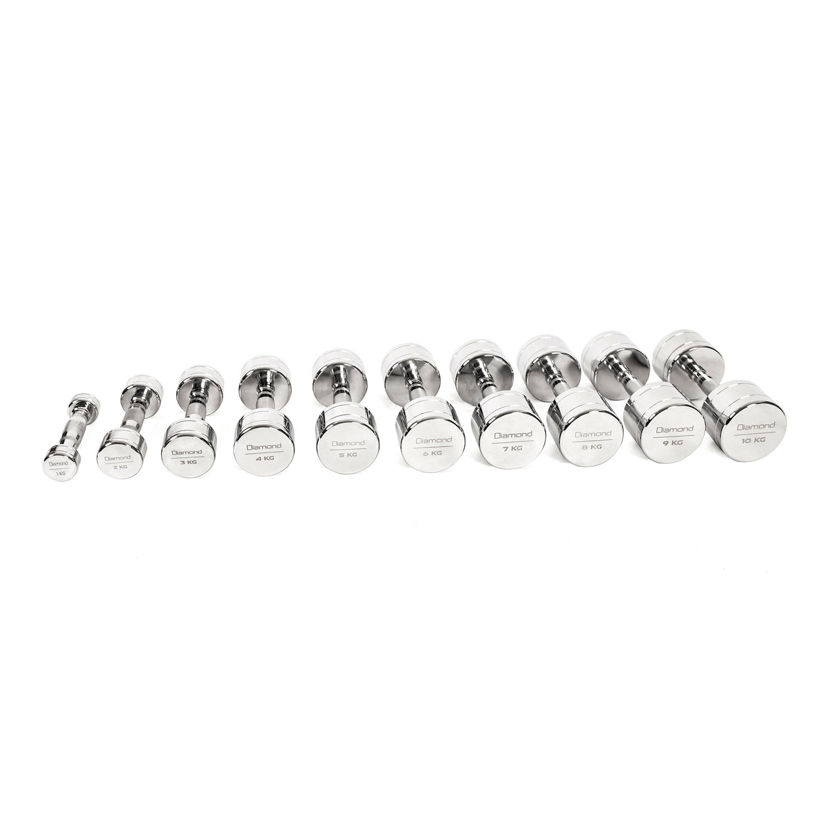 Set Manubri Cromati 1-10 Kg DIAMOND Cod. MCS1-10