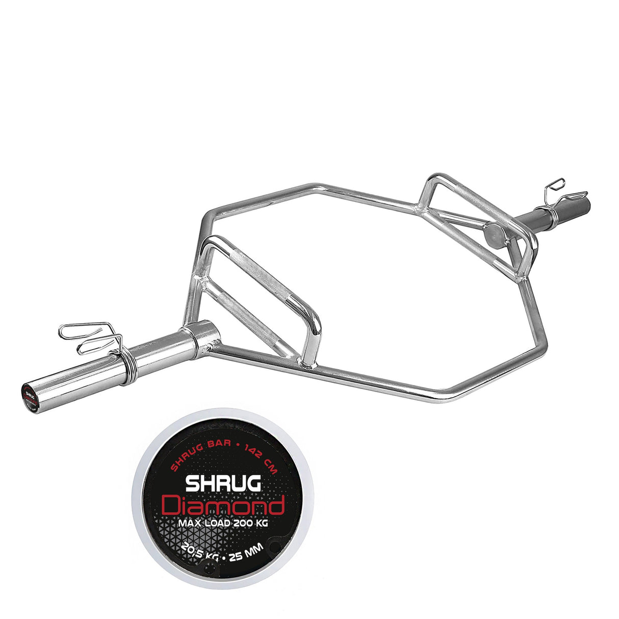 BILANCIERE OLIMPICO ESAGONALE – SHRUG BAR – 200 KG DIAMOND BOEDN