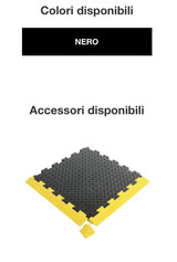 Pavimentazione Piastrelle ULTRAGRIP PVC RICICLATO NERO