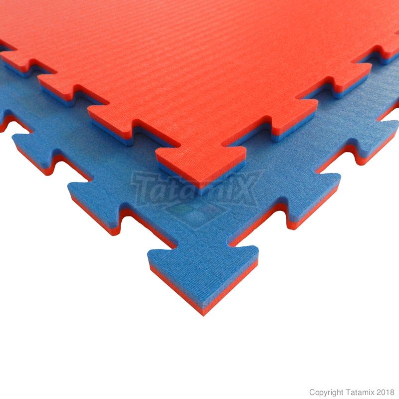 Tatami Made In Italy Ritardante Di Fiamma 100 X 100 X 1,4cm B14FR  Rosso-Blu o Giallo-Verde