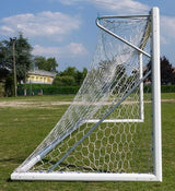 Singola Porta calcio mobili Art 5900M da 7,32 x 2,44 mt, in alluminio, a norma UNI EN 748