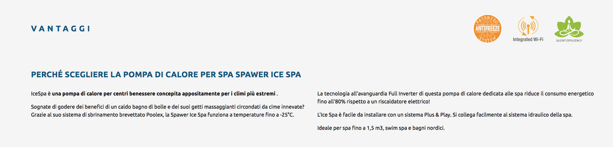 Vasca idromassaggio gonfiabile Ghiaccio 4 posti Pompa di calore da 3kw SP-ICE140/S3