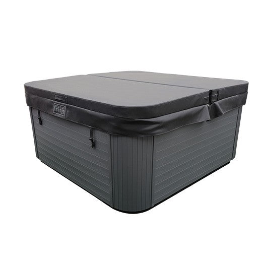 Spa Netspa Celtic 3 - 5 posti - 200x200x93 cm - Copertura inclusa 5KW - Con pompa di calore Poolex O'spa 5KW SP-HLCE3-PK