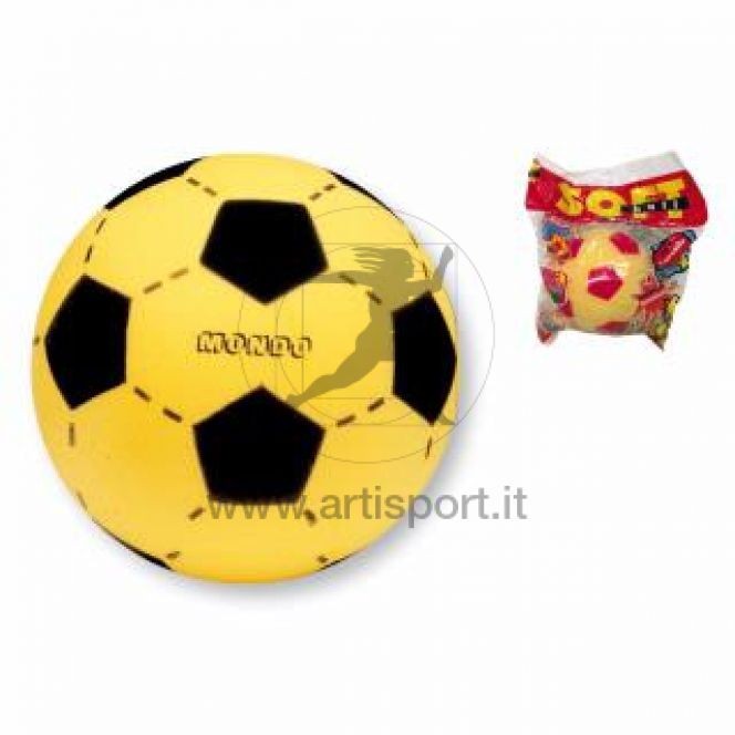 Pallone calcio in gommapiuma bicolore F755-6 diam.cm 20