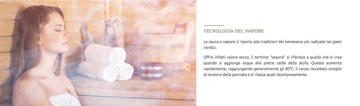 Sauna a vapore Finlandese mod. ZEN - 2 posti Pacchetto completo - Pacchetto completo 3,5kW SN-ZEN2PK
