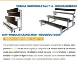 Tribuna componibile da mt 10 come articolo S07678 Art. S07679